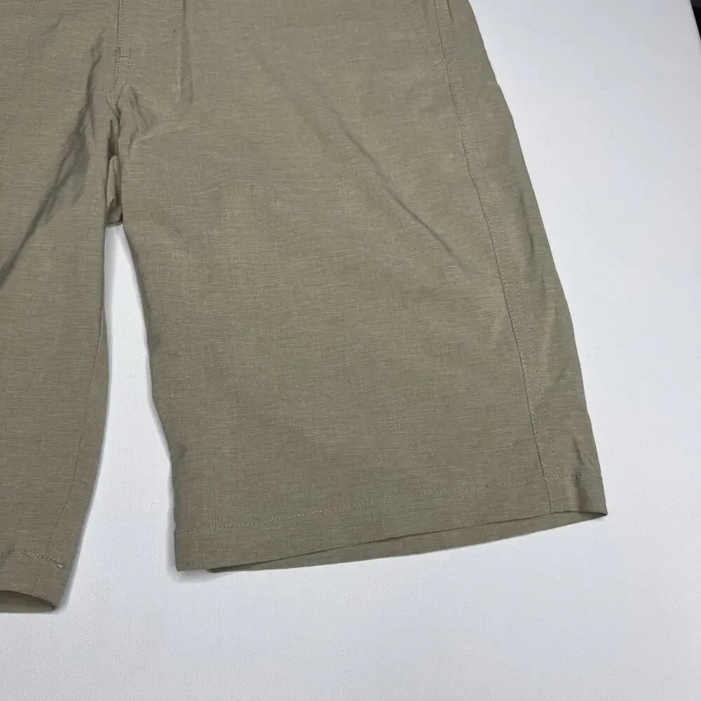 Goodfellow & Co Hybrid Swim Shorts Mens 28 Beige Stretch Chino Beach Golf
